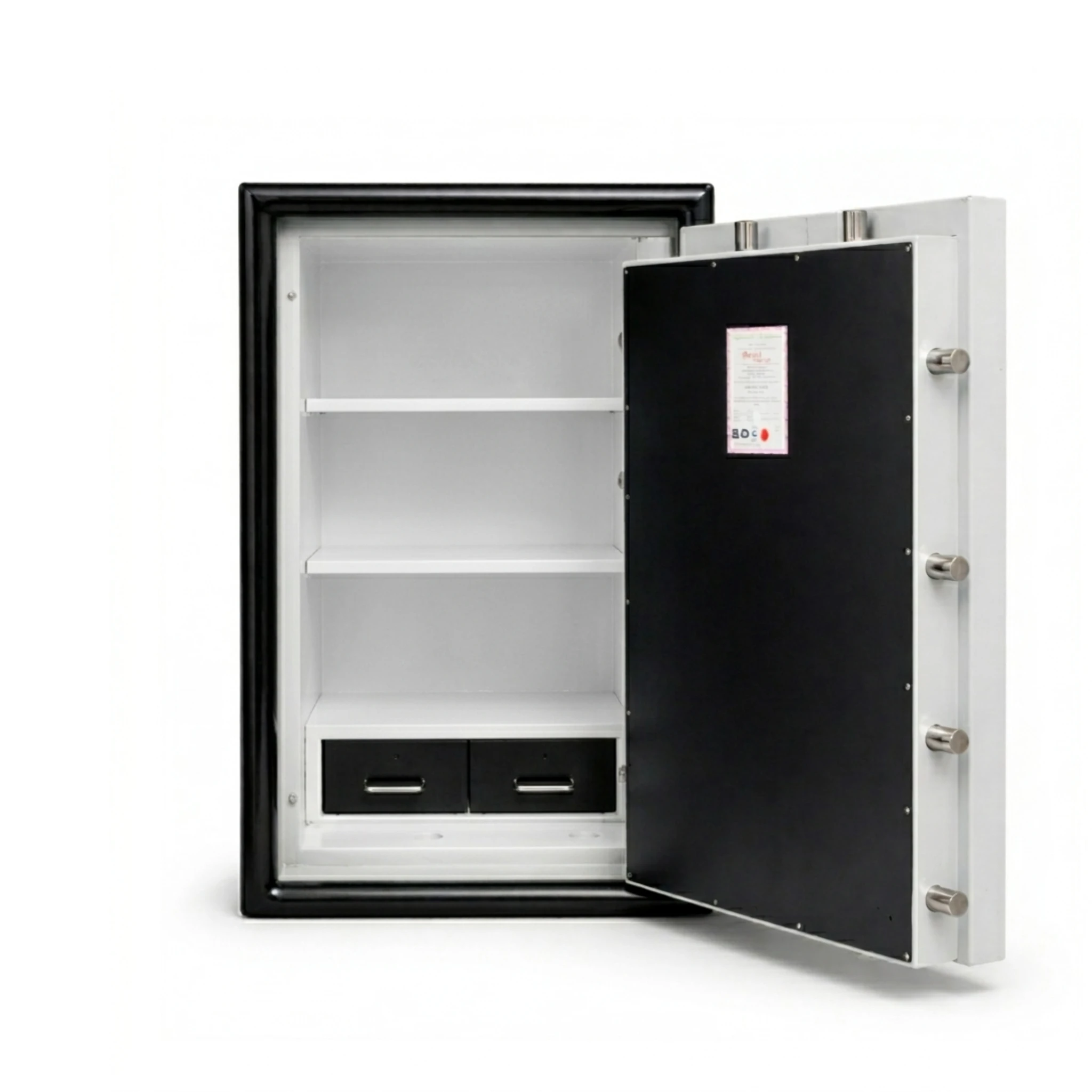 Royel Plus Safe interior with shelves and secure drawer